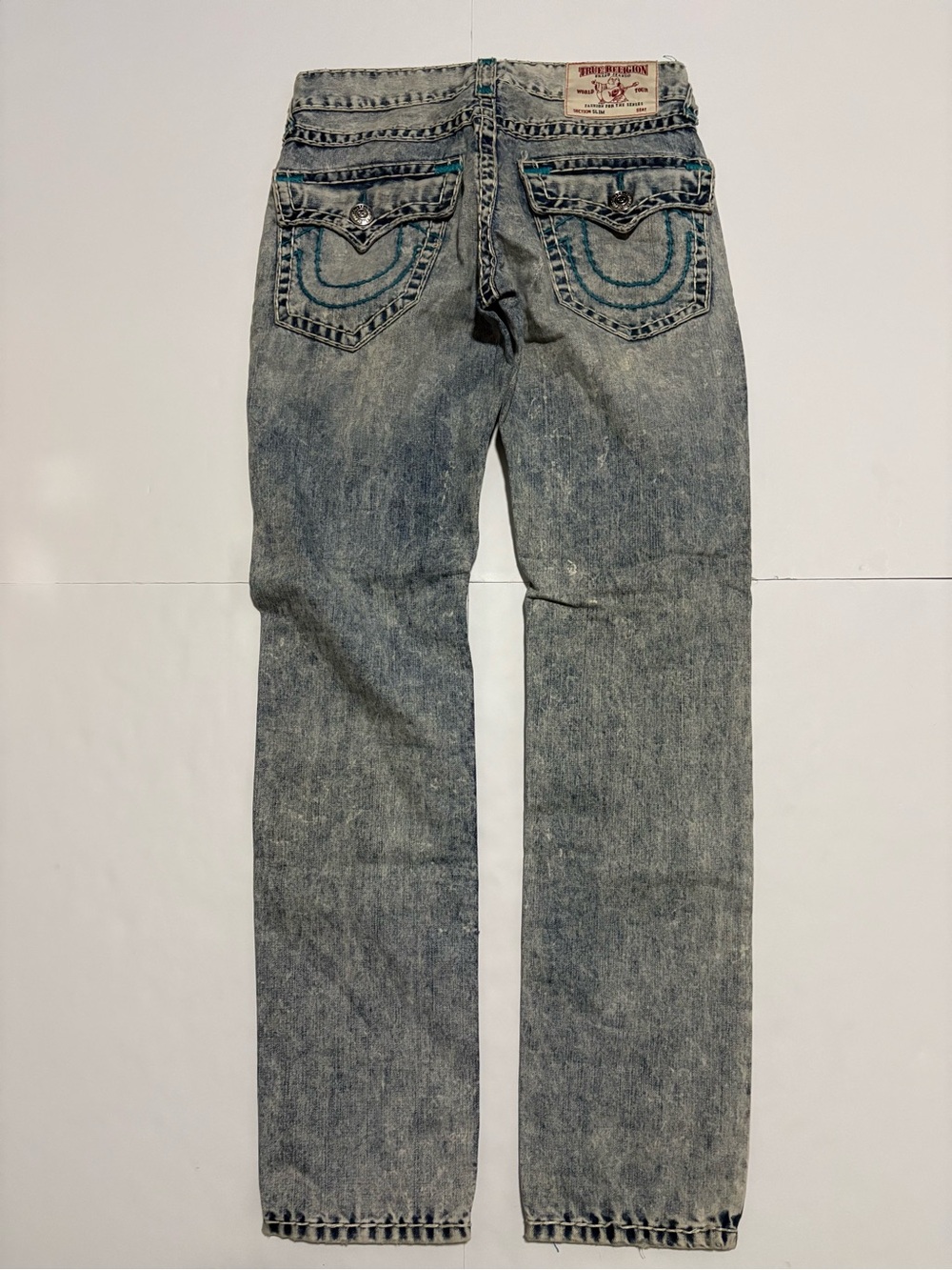 True Religion Slim Straight Distressed Jeans 30